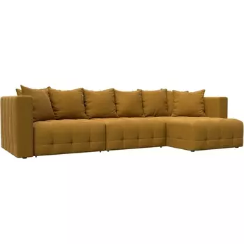 Диван угловой Лига-052 НПБ Лонг угол универсальный Лига Диванов (Велюр) арт.128830