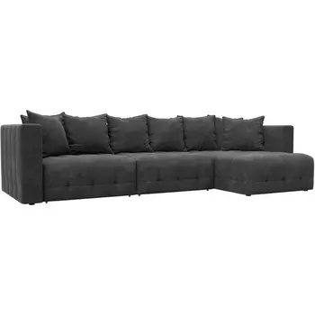 Диван угловой Лига-052 НПБ Лонг угол универсальный Лига Диванов (Велюр) арт.128831