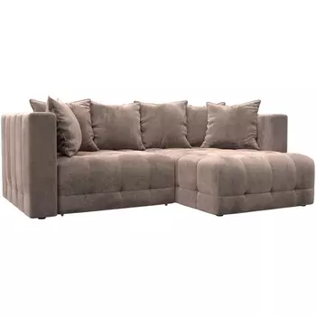 Диван угловой Лига-052 НПБ угол универсальный Лига Диванов (Велюр) арт.128797