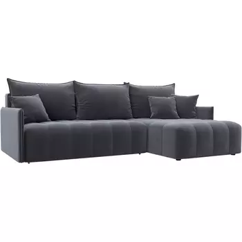 Диван угловой Лига-054 НПБ угол универсальный Лига Диванов (Велюр) арт.129030