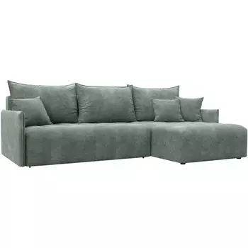 Диван угловой Лига-054 НПБ угол универсальный Лига Диванов (Велюр) арт.129052