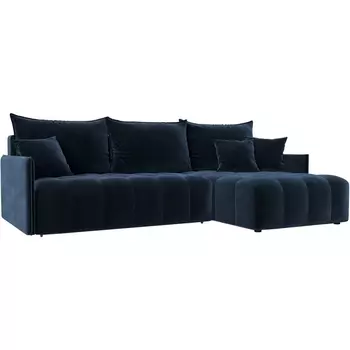 Диван угловой Лига-054 НПБ угол универсальный Лига Диванов (Велюр) арт.129035