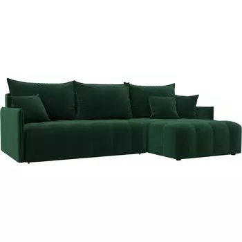 Диван угловой Лига-054 НПБ угол универсальный Лига Диванов (Велюр) арт.129029