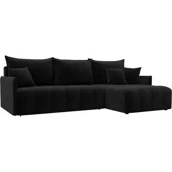 Диван угловой Лига-054 НПБ угол универсальный Лига Диванов (Велюр) арт.129032