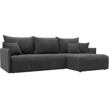 Диван угловой Лига-054 НПБ угол универсальный Лига Диванов (Велюр) арт.129051