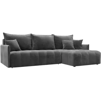 Диван угловой Лига-054 НПБ угол универсальный Лига Диванов (Велюр) арт.129036