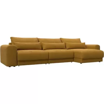 Диван угловой Лига-056 НПБ Лонг угол универсальный Лига Диванов (Велюр) арт.129172