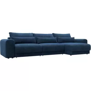 Диван угловой Лига-056 НПБ Лонг угол универсальный Лига Диванов (Велюр) арт.129175