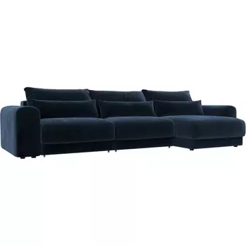 Диван угловой Лига-056 НПБ Лонг угол универсальный Лига Диванов (Велюр) арт.129165