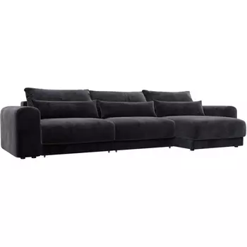 Диван угловой Лига-056 НПБ Лонг угол универсальный Лига Диванов (Велюр) арт.129167