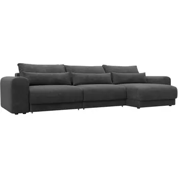 Диван угловой Лига-056 НПБ Лонг угол универсальный Лига Диванов (Велюр) арт.129173