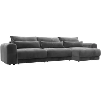 Диван угловой Лига-056 НПБ Лонг угол универсальный Лига Диванов (Велюр) арт.129166