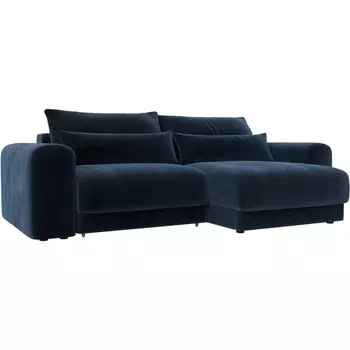 Диван угловой Лига-056 НПБ угол универсальный Лига Диванов (Велюр) арт.129151