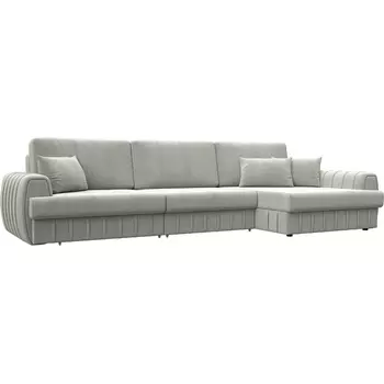 Диван угловой Лига-057 НПБ Лонг угол правый Лига Диванов (Велюр) арт.129303