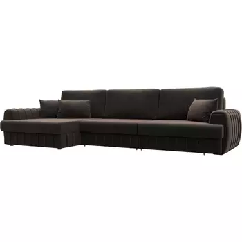 Диван угловой Лига-057 НПБ Лонг угол левый Лига Диванов (Велюр) арт.129301L