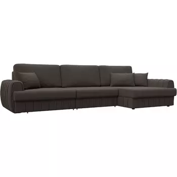 Диван угловой Лига-057 НПБ Лонг угол правый Лига Диванов (Рогожка) арт.129293