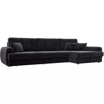 Диван угловой Лига-057 НПБ Лонг угол правый Лига Диванов (Велюр) арт.129307