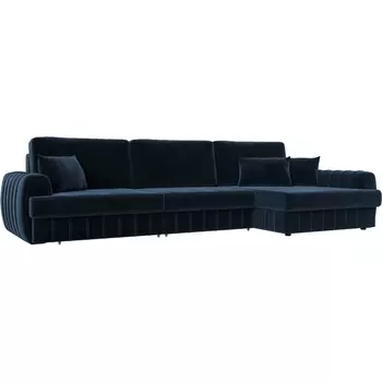 Диван угловой Лига-057 НПБ Лонг угол правый Лига Диванов (Велюр) арт.129305