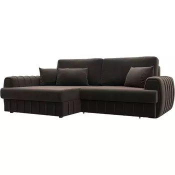 Диван угловой Лига-057 НПБ угол левый Лига Диванов (Велюр) арт.129272L