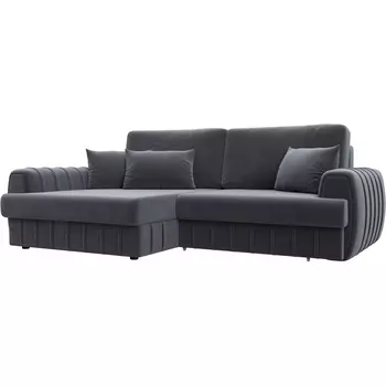 Диван угловой Лига-057 НПБ угол левый Лига Диванов (Велюр) арт.129271L