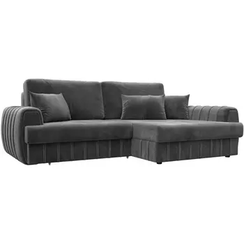 Диван угловой Лига-057 НПБ угол правый Лига Диванов (Велюр) арт.129277