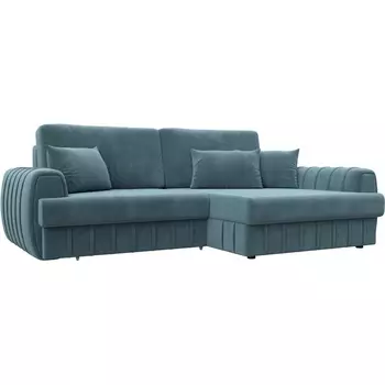 Диван угловой Лига-057 НПБ угол правый Лига Диванов (Велюр) арт.129269