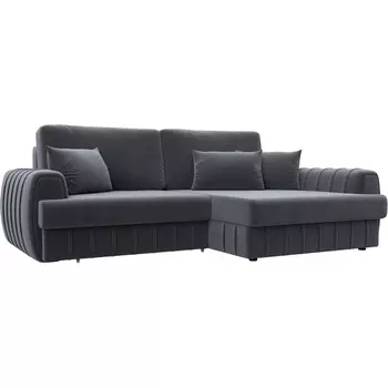 Диван угловой Лига-057 НПБ угол правый Лига Диванов (Велюр) арт.129271