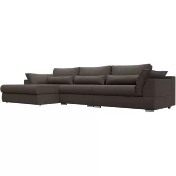 Диван угловой Пекин Long угол левый Лига Диванов (Рогожка) арт.122940L