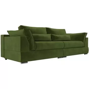 Диван угловой Пекин (микровельвет зеленый) Лига Диванов 115071