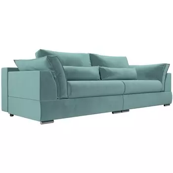 Диван угловой Пекин (велюр бирюзовый) Лига Диванов 115061