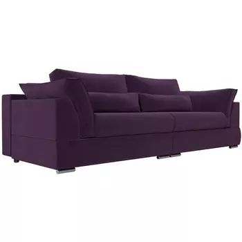 Диван угловой Пекин (велюр фиолетовый) Лига Диванов 115066