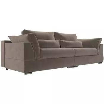 Диван угловой Пекин (велюр коричневый) Лига Диванов 115064