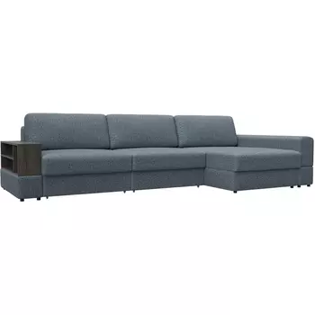 Диван угловой с полкой Лига-055 НПБ Лонг угол универсальный Лига Диванов (Велюр) арт.129110