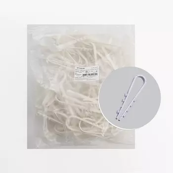 Дюбель-хомут для круглого кабеля (19-25мм) белый 100 шт. Stekker 39333