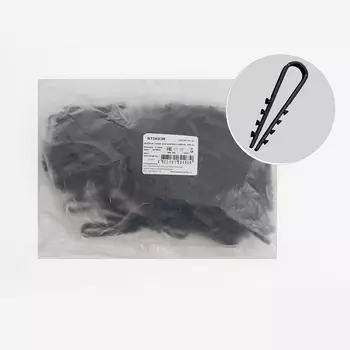 Дюбель-хомут для круглого кабеля (5-10мм) черный 100 шт. Stekker 39334