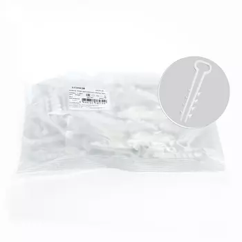 Дюбель-хомут для плоского кабеля (5-10мм) белый 100 шт. Stekker 39859