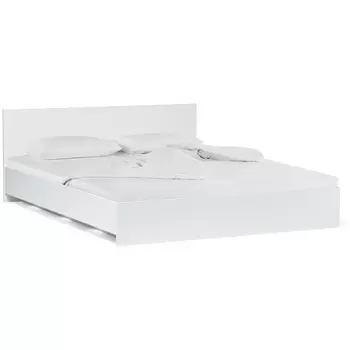 Двуспальная кровать Woodville Адайн 160х200 белое дерево / белое дерево 507382