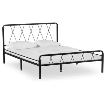 Двуспальная кровать Woodville Иоханна 18 160х200 черная 511599