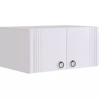 Ева Антресоль двухдверная116.01 Mebelson (ЛДСП/Светлое дерево,Белый) арт.UL.116-M.104.01.3101