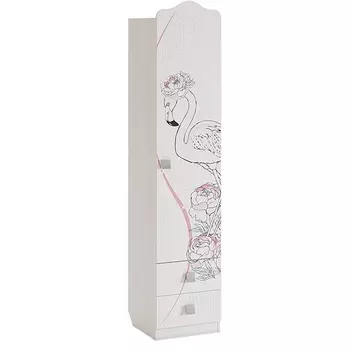 Фэнтези Шкаф комбинированный (с ящ. 1-створчатый), цвет белый рамух Mebelson (арт.MDF-02.1747)