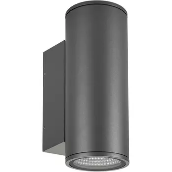 Фасадный светильник светодиодный LGD-FORMA-WALL-TWIN-R90-2x12W Day4000 (GR, 44 deg, 230V) (Arlight, IP54 Металл, 3 года) 032573