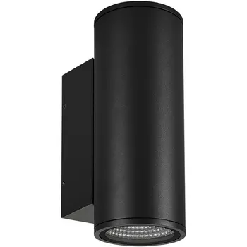 Фасадный светильник светодиодный LGD-FORMA-WALL-TWIN-R90-2x12W Warm3000 (BK, 44 deg, 230V) (Arlight, IP54 Металл, 3 года) 037253