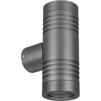 Фасадный светильник светодиодный LGD-RAY-WALL-TWIN-R46-2x3W Day4000 (GR, 24 deg, 230V) (Arlight, IP65 Металл, 3 года) 033307
