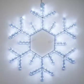 Световая фигура светодиодная ARD-SNOWFLAKE-M5-600x600-216LED White (230V, 15W) (Ardecoled, IP65) 025308