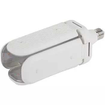 Фитолампа для растений светодиодная ЗРА FITO-36W-RB-E27-FOLD 4-х лепестковая красно-синего спектра 36 Вт ЭРА