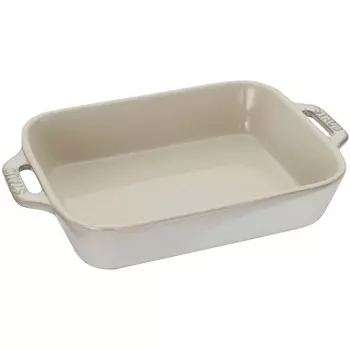 Форма для запекания, прямоугольная 34x24 см, слоновая кость 40511-887 Staub