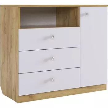 Форсаж Комод, цвет дуб крафт золотой/белый Mebelson (арт.MKF-06.2725)