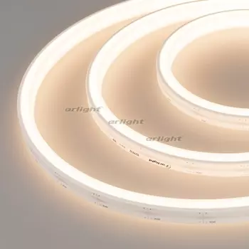 Герметичная лента МУНLIGHT-5000S-U-TOP-2835-156-24V Warm (12х13mm, 11W, IP67) (Arlight, 11 Вт/м, IP67) 029932 (5 шт.)