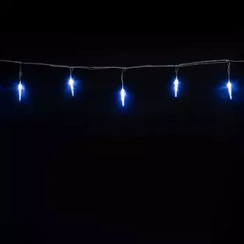 Гирлянда 4м Белые 9см 24В, 16LED, Провод Прозрачный ПВХ, IP54 Laitcom Сосульки IC9.16-10-1W