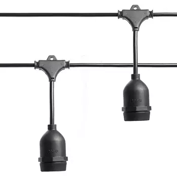 Гирлянда Feron 41866 CL50-25-1 Евро Белт-лайт на подвесах черный IP65 (25 шт.)
